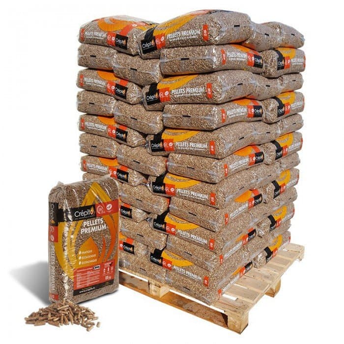 Granulés de bois Crépito - Palette 72 sacs de 15 kg